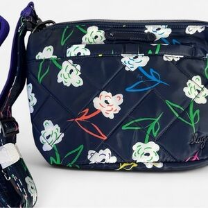 Lug Navy Floral Flare 2 Crossbody Bag